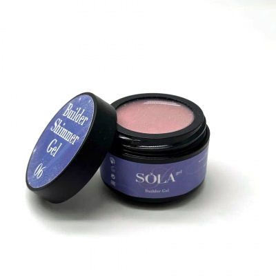 Моделирующий гель Builder Shimmer Gel 06 SOLAlove, 50гр